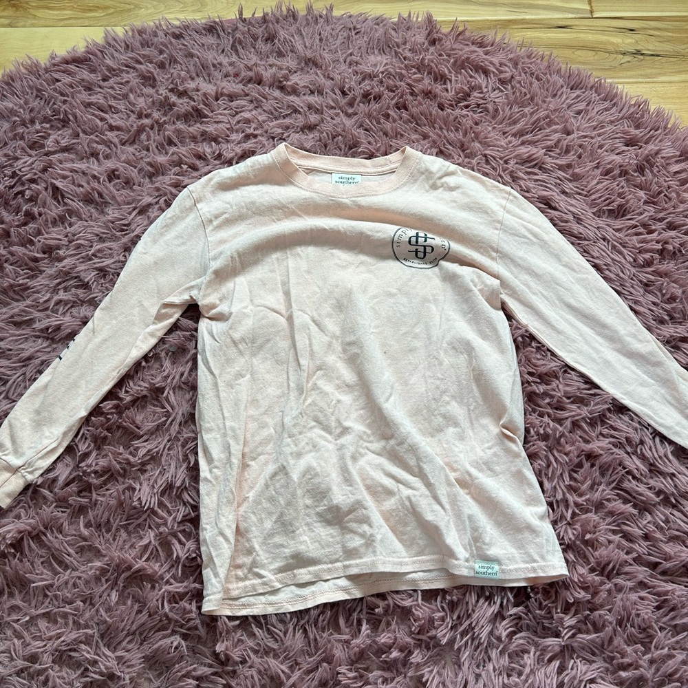 Kids Pink Long Sleeve Shirt